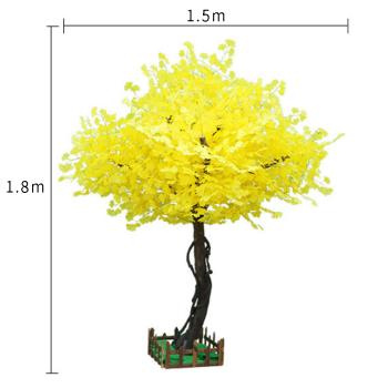 Großhandel B2B Simulation von Baum Landschaftsbau dekorative Begrünung Ginkgo-Bäume